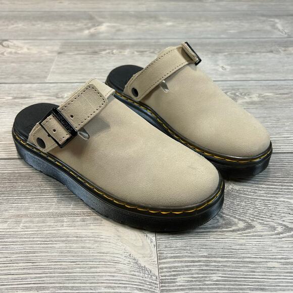 Dr. Martens Shoes - NWOT Dr. Martens Carlson Suede Mules Black E.H. Suede Sz 6